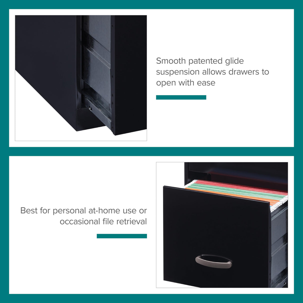 Lorell SOHO 18" 3-Drawer Vertical File Lorell