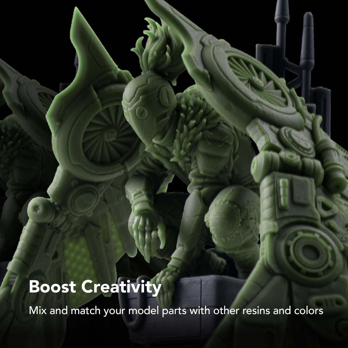 phrozen Aqua Hyperfine Photopolymer Resin for 9K, 12K or Higher Resolution 3D Printers, 405nm LCD UV-Curing 3D Printing with Low Shrinkage & Superior Precision, Smooth Surface Finish (Green, 1KG) phrozen