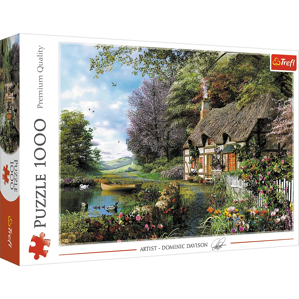 Trefl Charming Nook 1000 Piece Jigsaw Puzzle Red 27"x19" Print, DIY Puzzle, Creative Fun, Classic Puzzle for Adults and Children from 12 Years Old Trefl