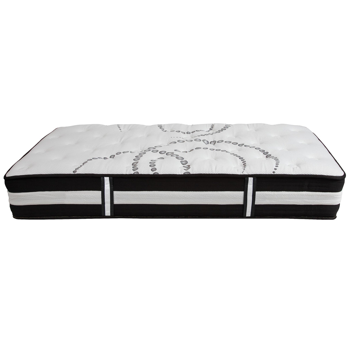 EMMA + OLIVER Astor 12 Inch CertiPUR-US Certified Hybrid Pocket Spring Mattress, Twin Mattress in a Box EMMA + OLIVER