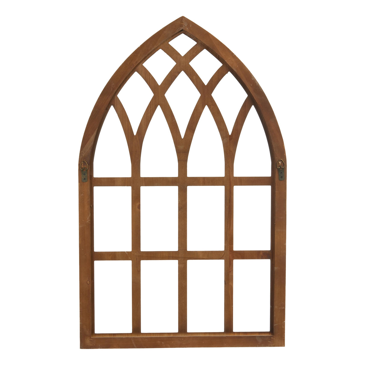 Sintosin Farmhouse Window Frames for Wall Decor Living Room 20 x 32 inch, Hanging Distressed Rustic Arched Wood Window Frame Bedroom Wall Decor Above Bed, Wall Panels for Interior Wall Decor Sintosin