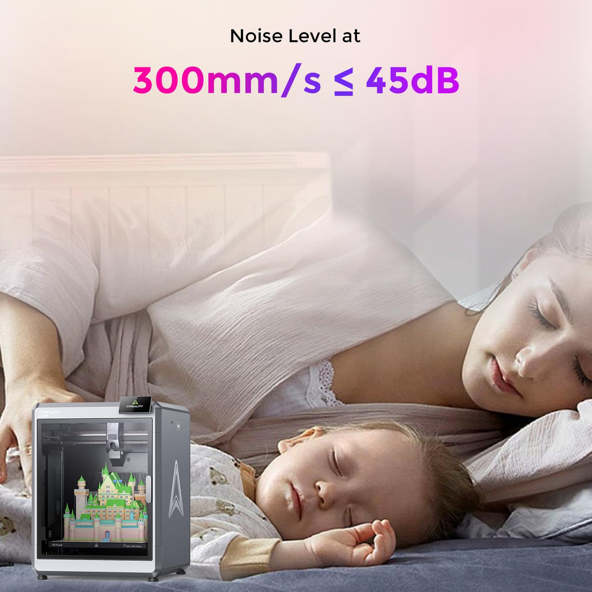 Creality K2 Plus 3D Printer, High-Speed 600mm/s Printing, Dual AI Cameras, Full-Auto Leveling, Large Build Volume 350×350×350mm, Precision Up to 0.05mm Creality