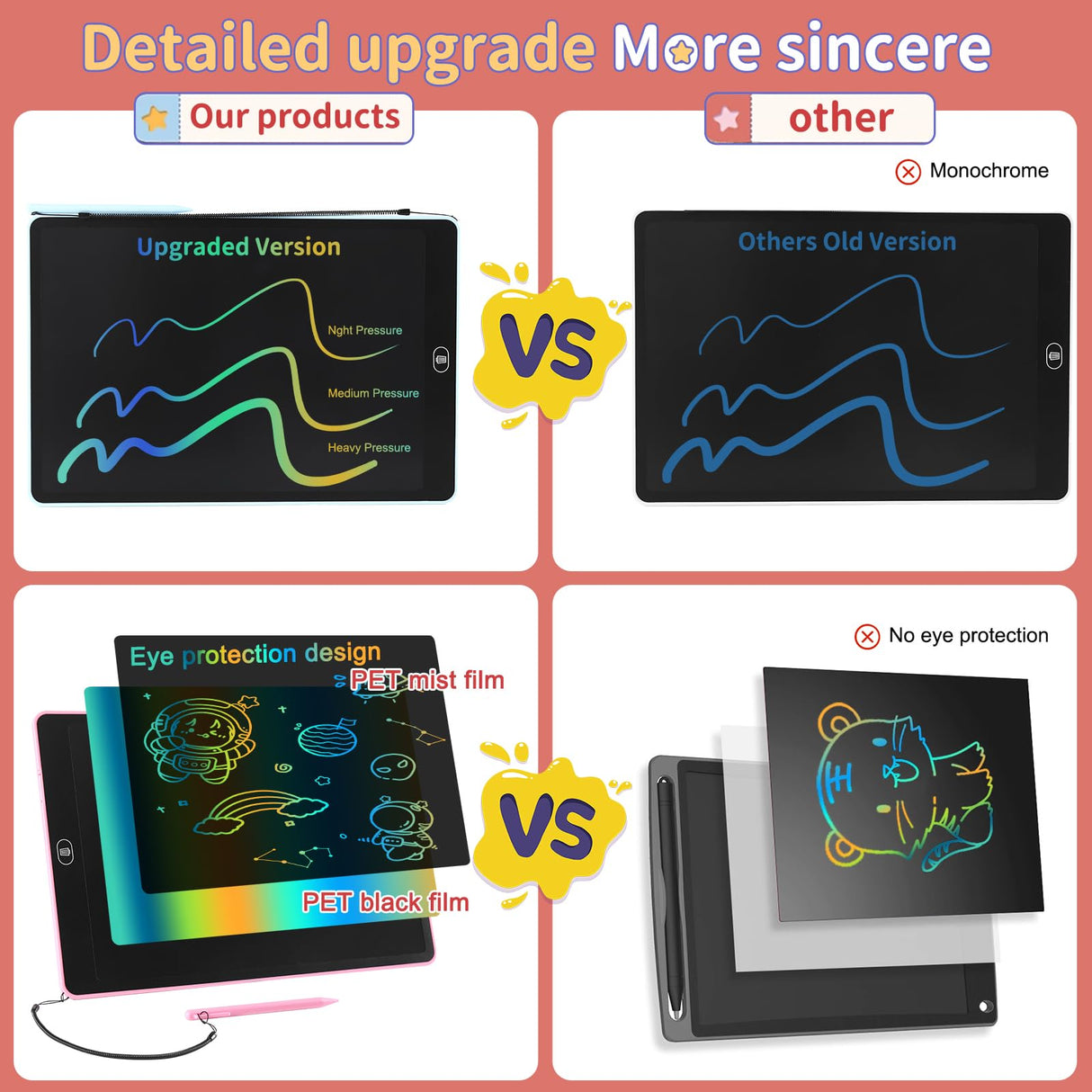 16 inch LCD Writing Tablet for Kids Adults,Colorful Drawing Pad Doodle Board School Supplies Christmas Gifts Toys for Girls Boys 3 4 5 6 7 8 Year Old Girl Boy Birthday Gift Ideas (Blue) ZENZAL