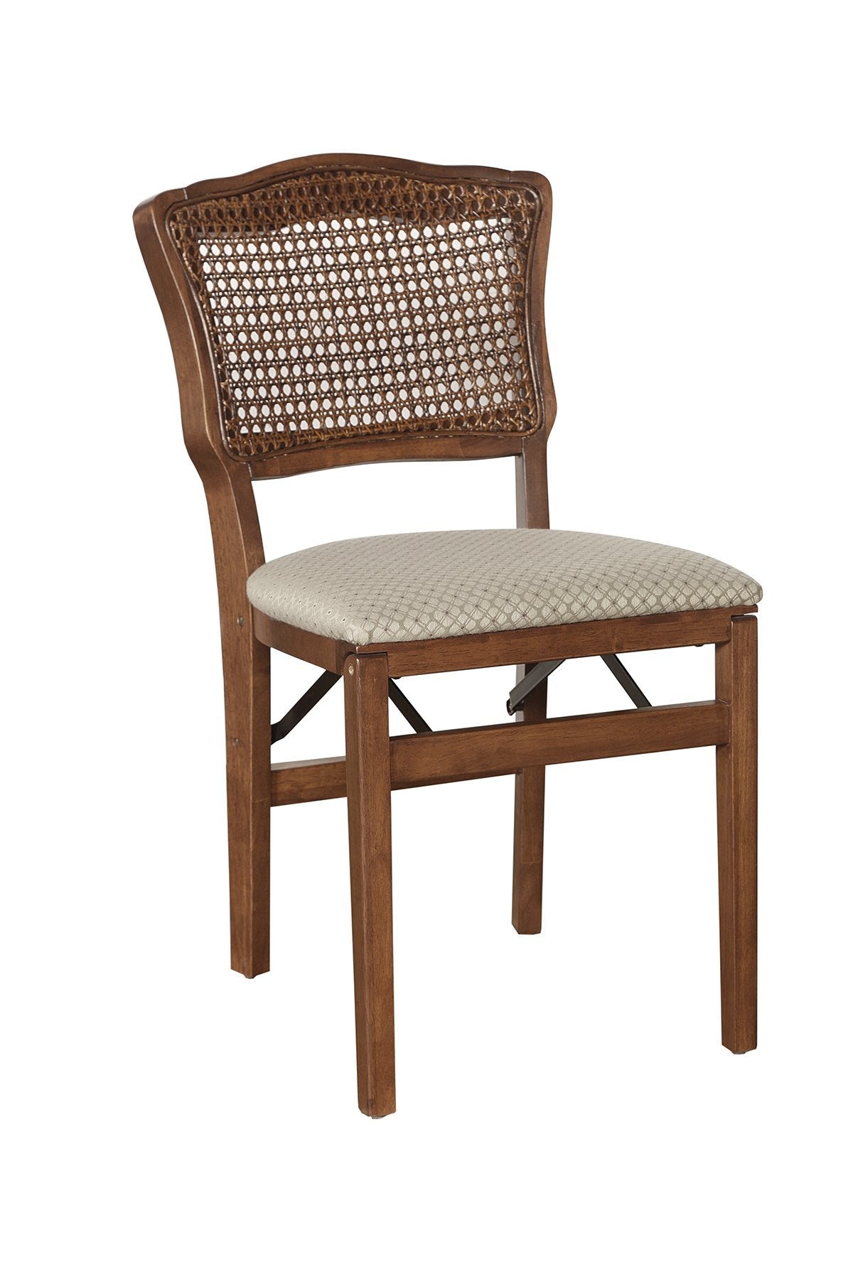 Stakmore French Cane Back Folding Chair Finish, Set of 2, Fruitwood MECO
