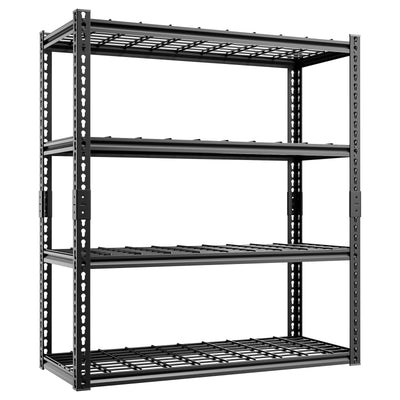 cynnda 4-Tier 40" W X 20" D X 60" H Garage Storage Shelves 2200LBS Garage Shelving Heavy Duty Adjustable Units Rack Metal Utility Shelf(Black)