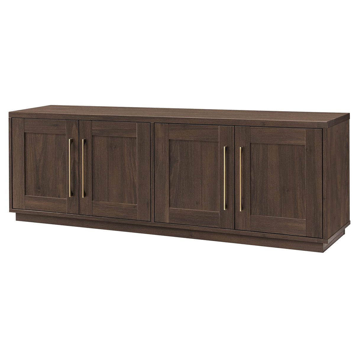 Henn&Hart Tillman Rectangular TV Stand for TV's up to 80" in Alder Brown Henn&Hart