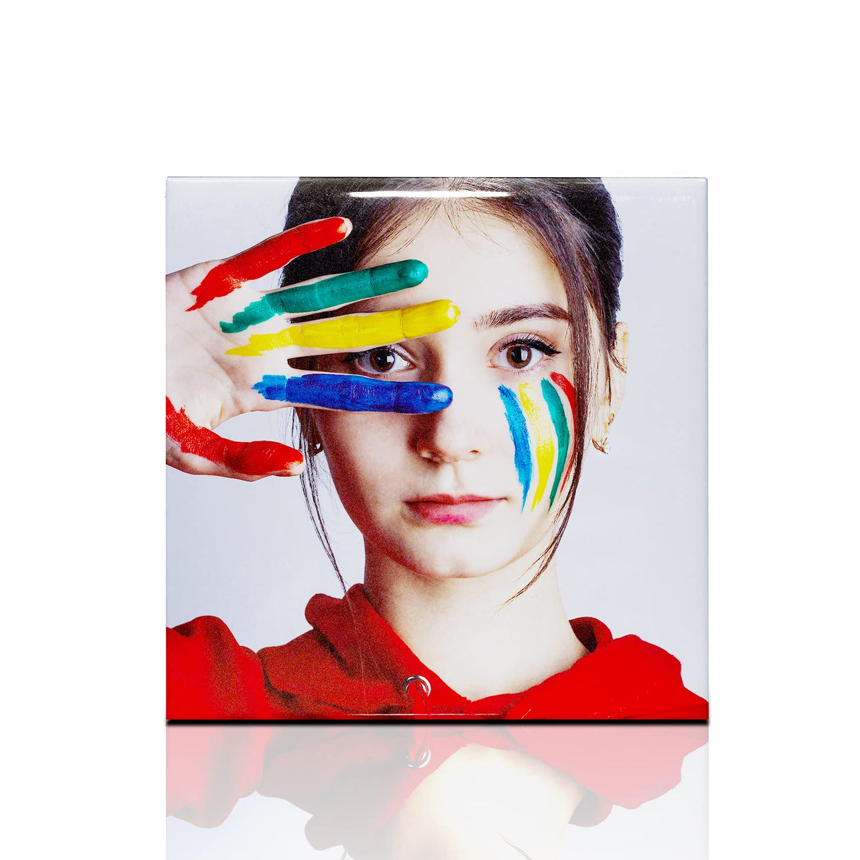 Sumex Sublimation Ceramic Coaster Blanks Tiles for Crafts,6 Pcs Glossy White Ceramic Tile for Heat Press(4×4 inch) Sumex