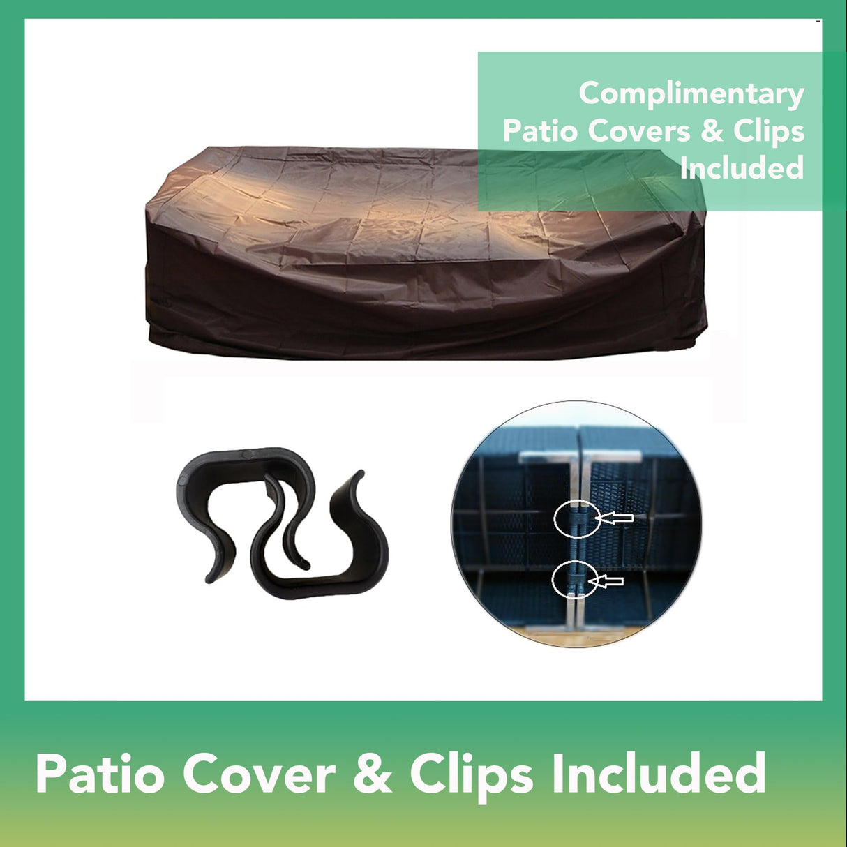 Fully Assembled Sunbrella Taupe Sectional 11 Piece Ohana Outdoor Patio Furniture Black Wicker Conversation Set with 42-inch Propane Gas Fire Table Ohana Depot