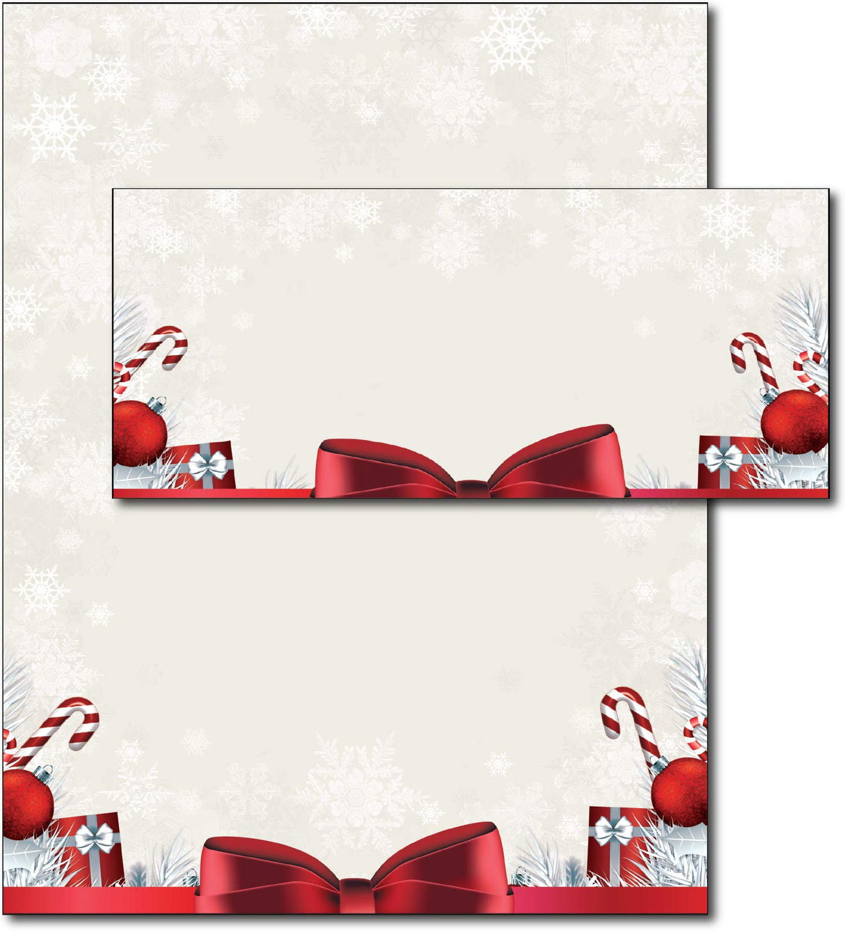 Holiday Present Christmas Stationery & Envelopes - 20 Sets Desktop Publishing Supplies