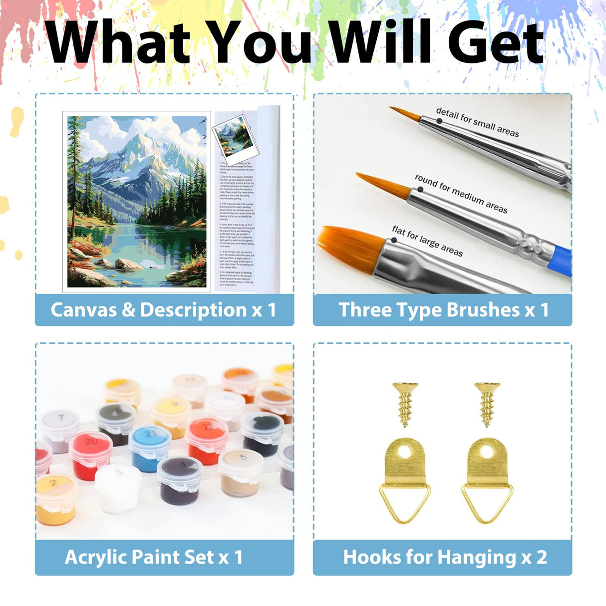 Landscape Paint by Numbers Kits for Adults Beginner, Landscape Paint by Numbers, Painting by Numbers for Adults for Gift Home Wall Decor(16 x 20 Inch) hkejoi