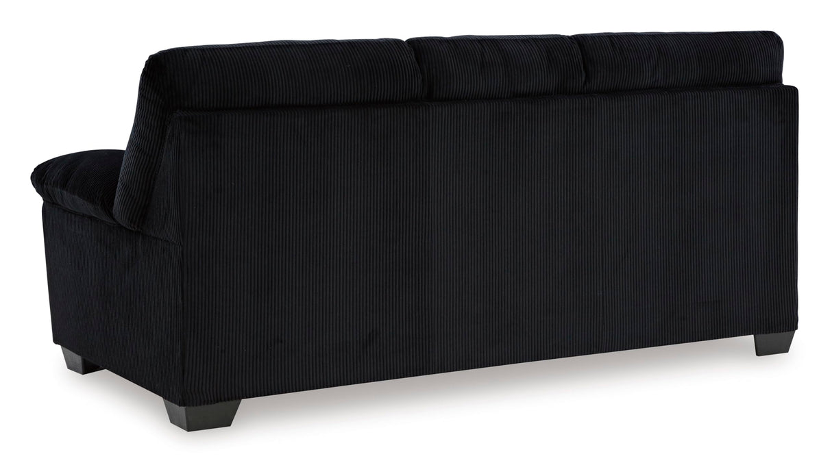 Signature Design by Ashley SimpleJoy Modern Sofa for Living Room, Black Signature Design by Ashley