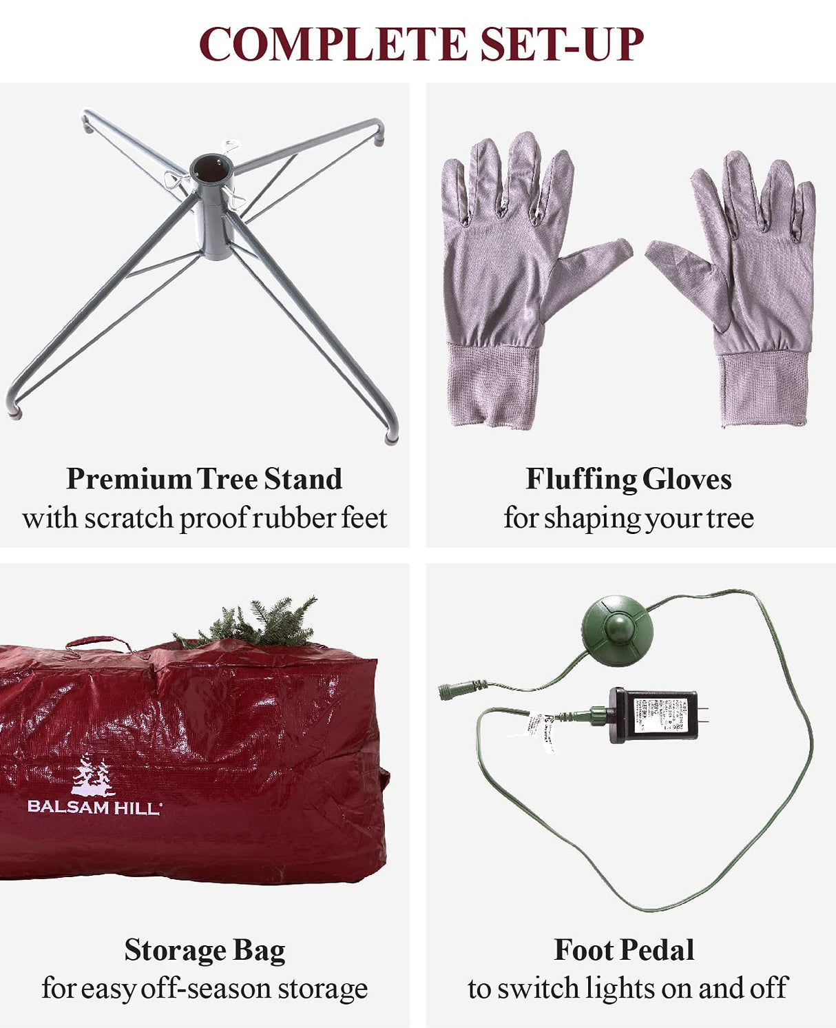 Balsam Hill | 6.5ft Prelit String Lights Clear LED Classic Blue Spruce Artificial Christmas Tree | PVC Needle Foliage | Easy Storage with Storage Bag | Suitable for Indoor Holiday Display Balsam Hill