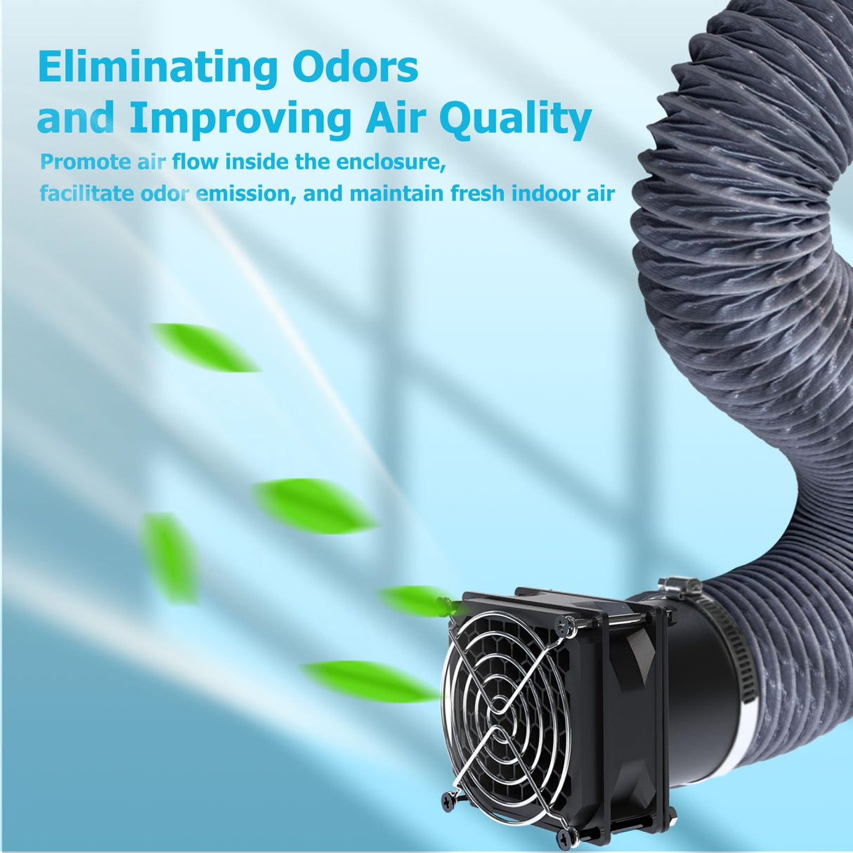 YOOPAI Fan Fume Extraction Kit for 3D Printer Enclosure, Exhaust Pipe with Low Noise Exhaust Fan, Efficient Ventilation, Exhaust Odors Smoke and Dust YOOPAI