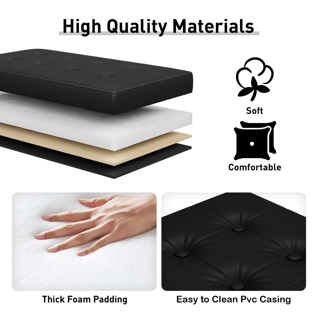 MESTYL Extra Large Cat Litter Box Enclosure, 34"x20"x20" Hidden Litter Box Furniture with Flip-Up Lid,Cat Litter Box Storage Bench for Living Room or Bedroom, Odor Control, Easy to Assemble mestyl