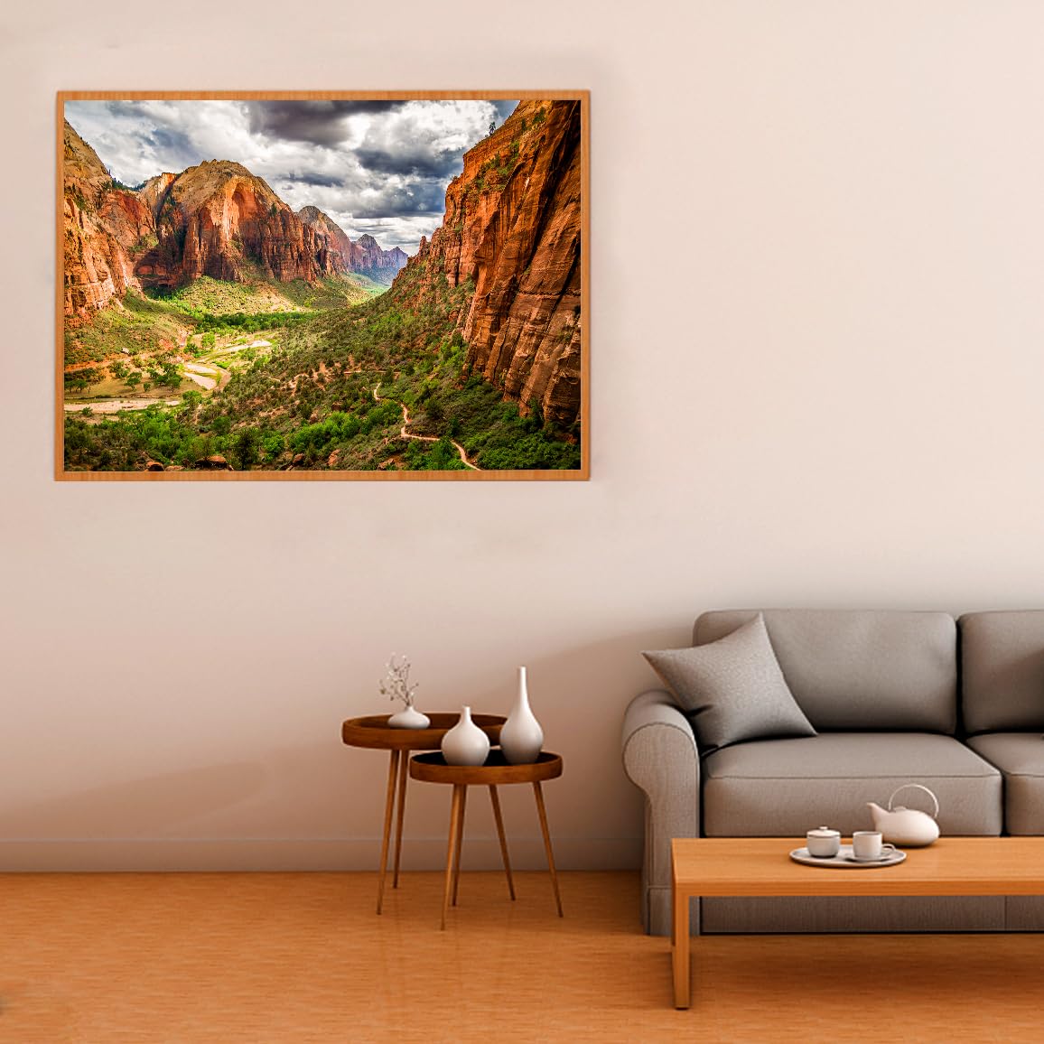 RECHIATO Jigsaw Puzzles for Adults,2 Pack Puzzles for Adults 1000 Pieces Zion National Park & Yellowstone National Park Puzzles, Landscape Yellowstone Puzzle RECHIATO