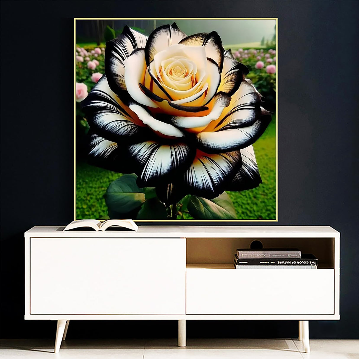 APTDYIGL 5D Yellow Rose Diamond Painting Kits for Adults Beginner,DIY Flower Diamond Art Kits for Adults,Round Full Drill Diamond Dots with Gem Art Kits,Home Wall Decor 15.7X15.7inch APTDYIGL