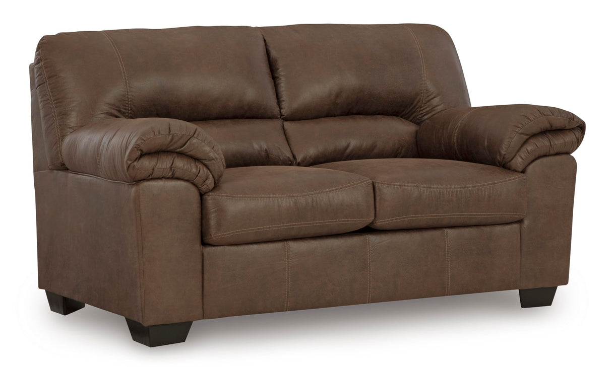 Signature Design by Ashley Bladen Faux Leather Loveseat, Brown Signature Design by Ashley