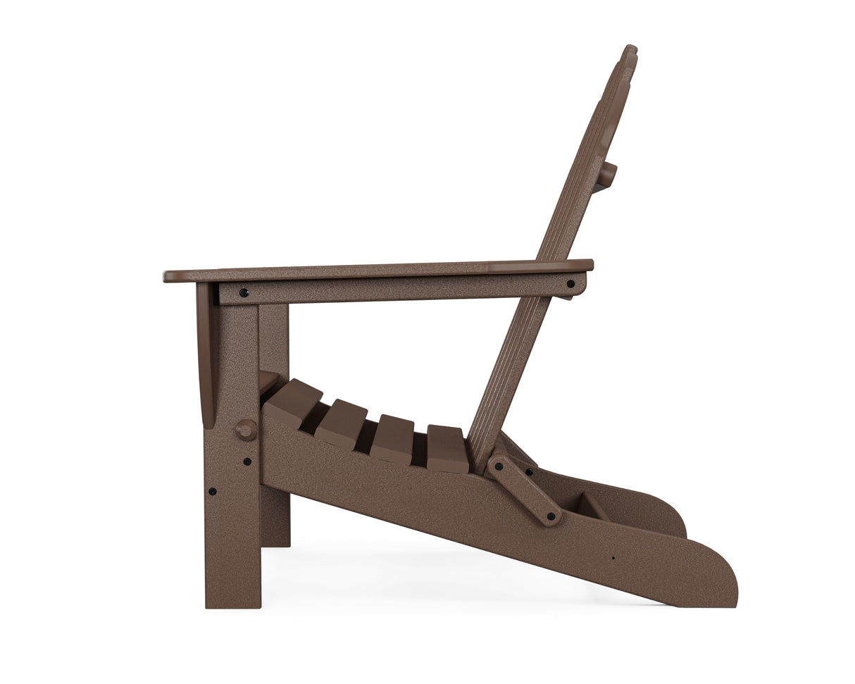 POLYWOOD AD5030MA Classic Folding Adirondack Chair, 35.00" x 29" x 35.00", Mahogany Polywood