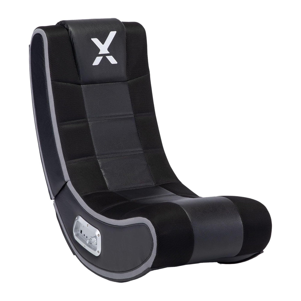 X Rocker SE 2.1 Video Gaming Floor Chair, with 2 Speakers, Subwoofer, Padded Headrest, Bluetooth, Foldable, 5130301, 25.2" x 18.4" x 16.4", Amazon Exclusive, Black X Rocker