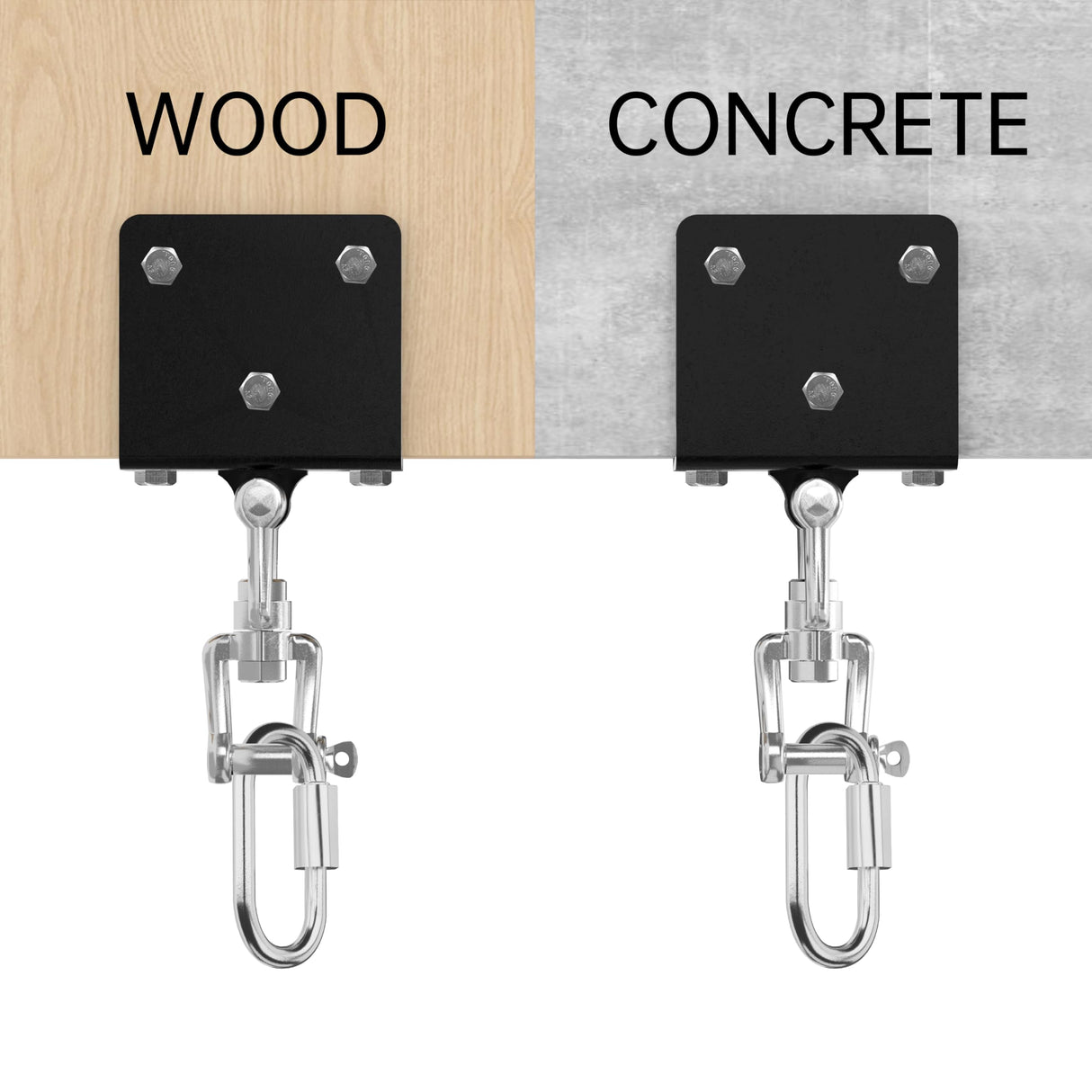 VivaZen Heavy Bag Hanger,Heavy Duty Punching Bag Mount Hanger Bracket, 360° Rotation Wood Beam Hook Bracket Ceiling Mount,Suitable for Aerial Yoga Swing & Hammock VivaZen