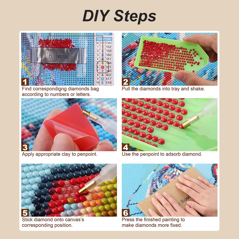 hill froeistung 5D Turtles Diamond Art Painting Kits for Adults,Starfish Diamond Art for Beginners, DIY Full Drill Beaches Diamond Art Painting(12X12 inch) hill froeistung