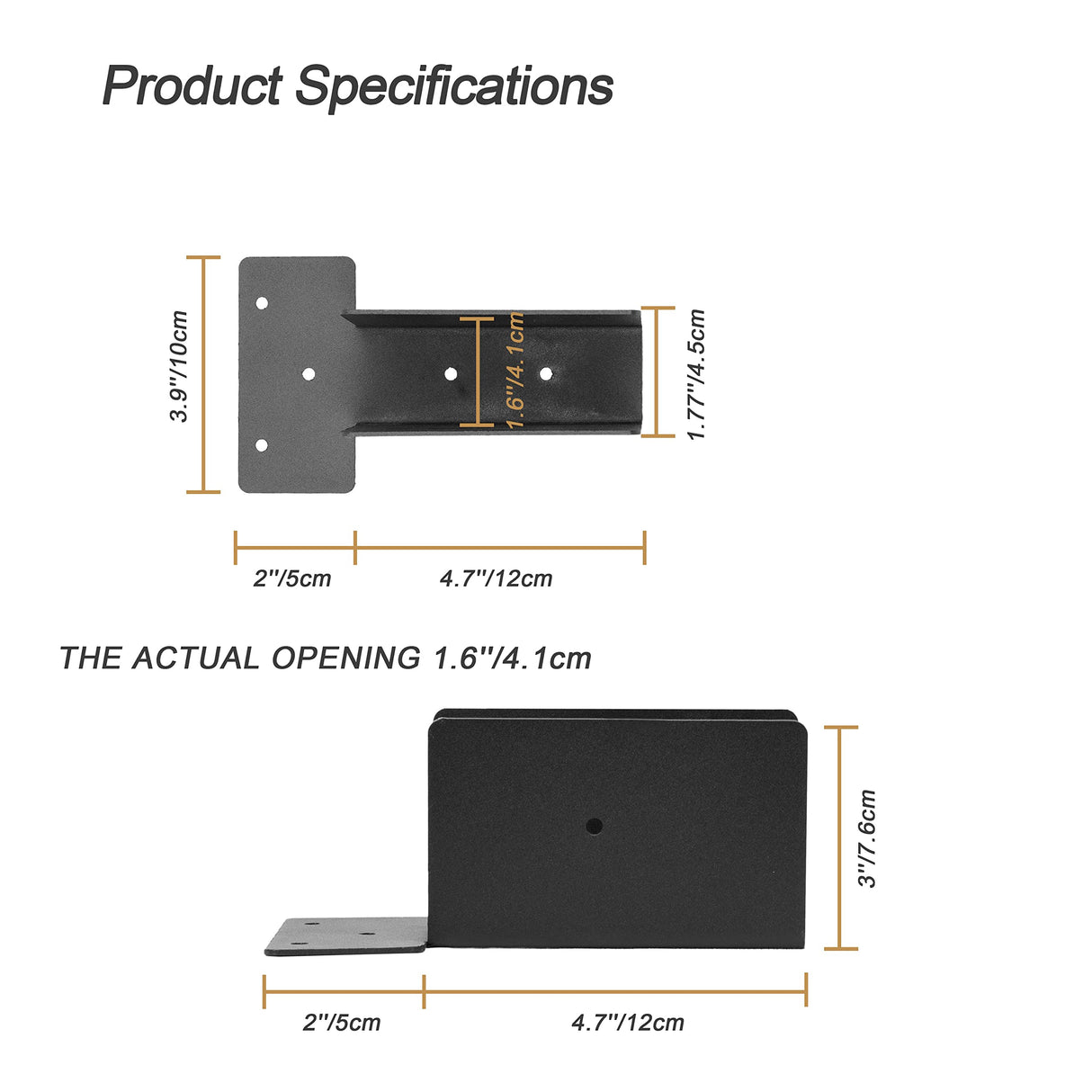 Meruzy Stainless Steel Woodwork Pergola Kit - Upper Mount Bracket - Modular Sizing Pergola Hardware for 2 x 4 Lumber,6 Pack Meruzy