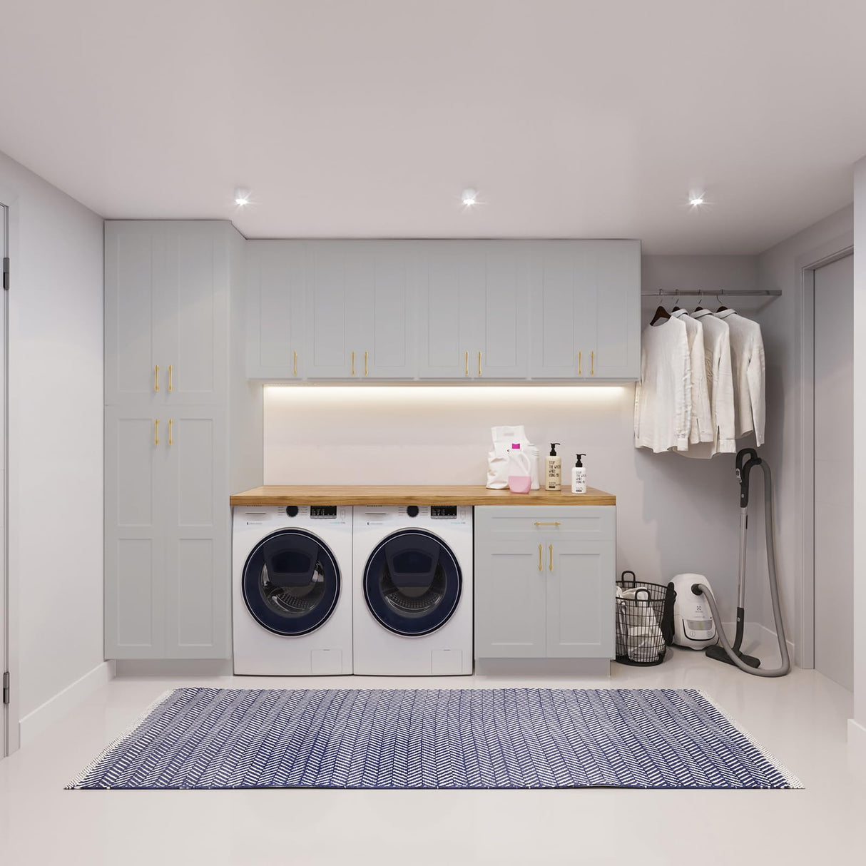 ROOMTEC Wood Wall Cabinet, Single Door Medicine Cabinet with Adjustable Shelves and Soft-close Door for Kitchen, Bathroom, and Laundry. 12" D*21" W*30" H, Shaker Dove ROOMTEC