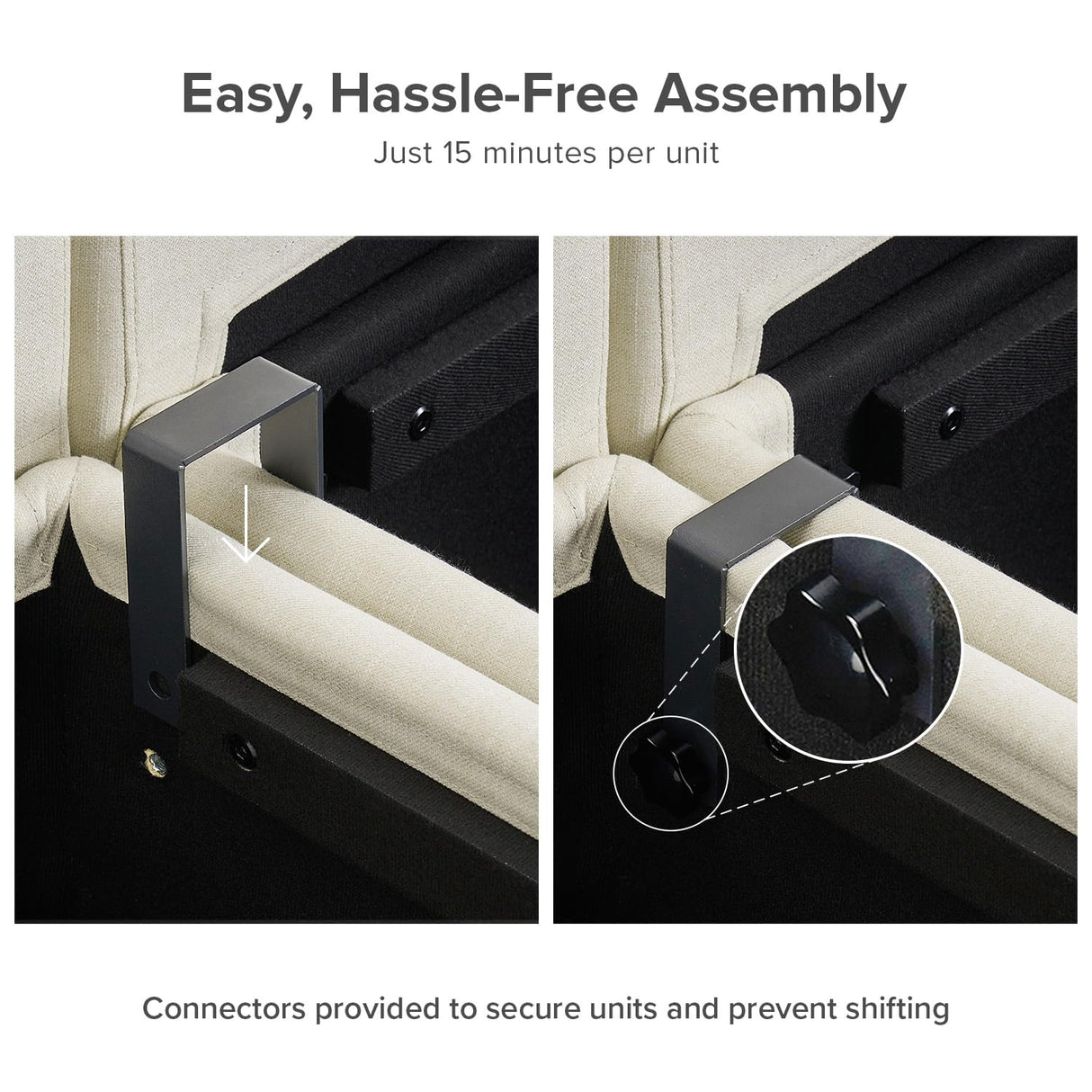 mopio Oversized Modular Sectional Sofa with Fully Removable Covers and Storage, Convertible U & L Shaped Sectionals, Modern Cloud Couch for Living Room with Ottoman Chaise, 4 to 8 Seats, Off White mopio