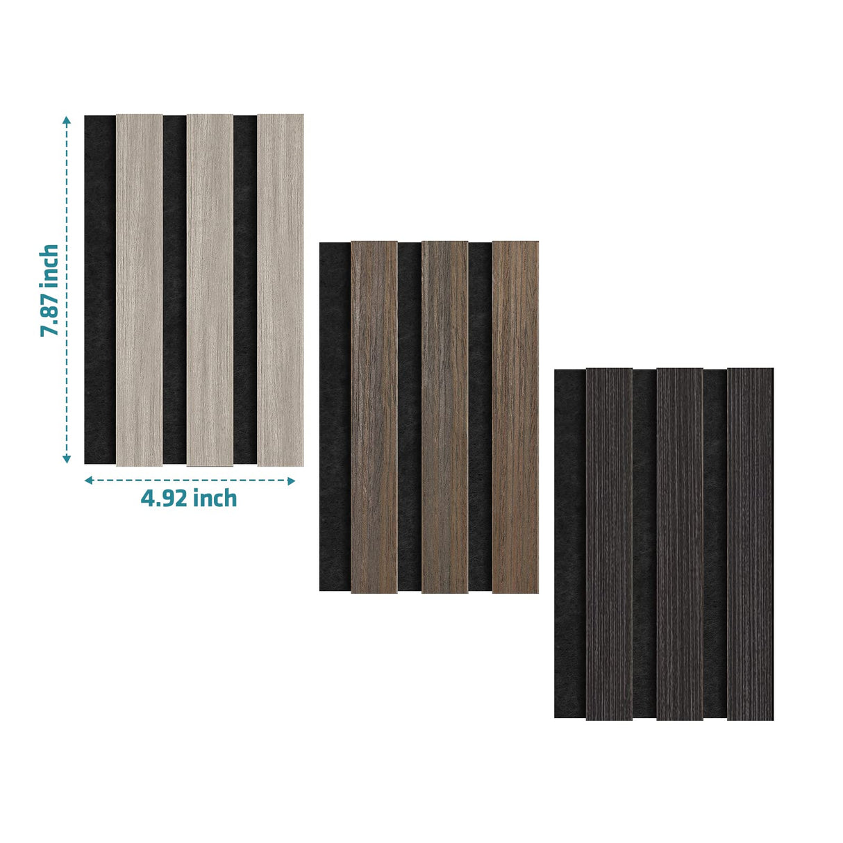 UMIACOUSTICS 3 PCS Wood Wall Panels Samples, 7.8” x 4.7” Wood Acoustic Panels Samples. UMIACOUSTICS