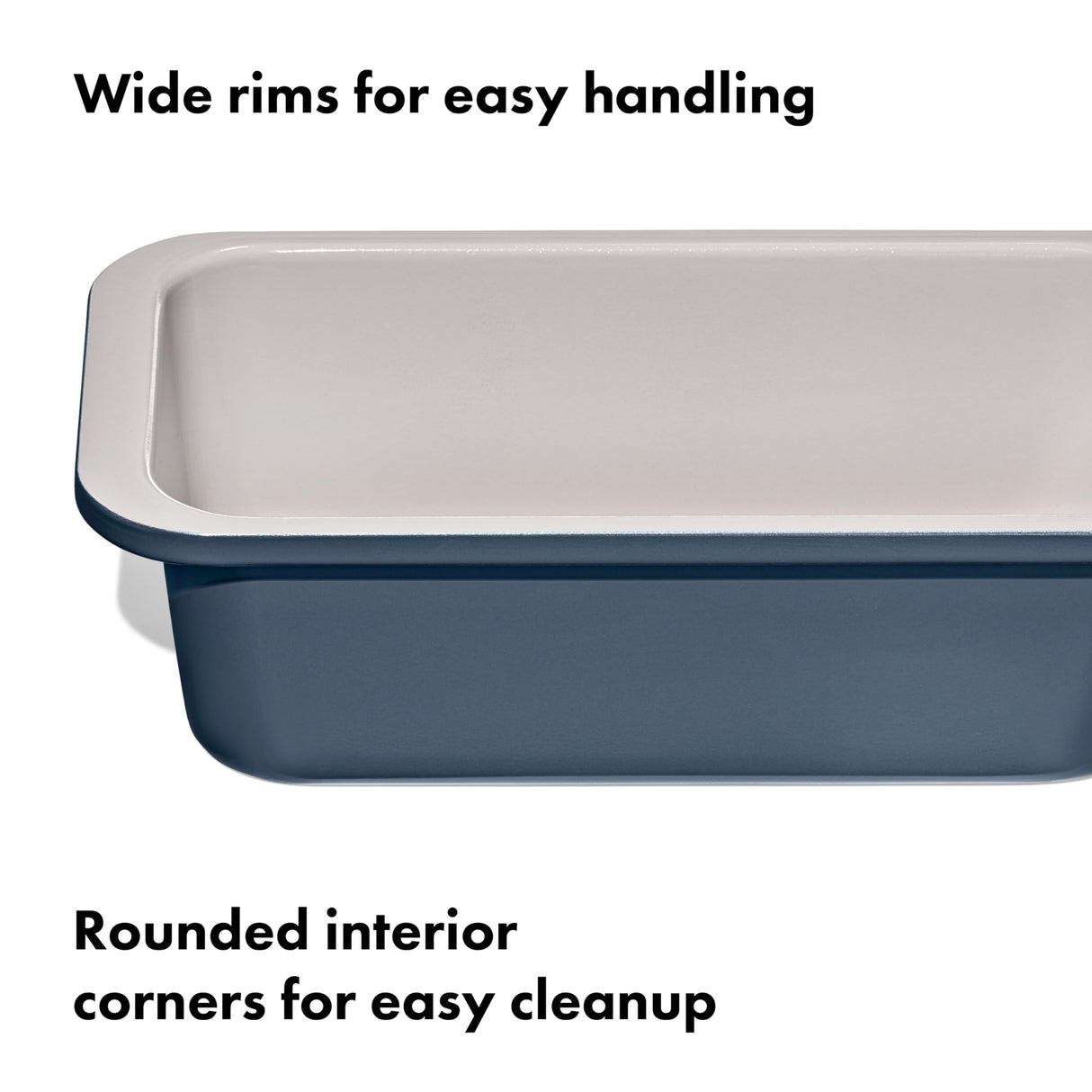 OXO Good Grips Non-Stick Pro Ceramic Coated Metal Bakeware 1Lb Loaf Pan – Storm Blue OXO