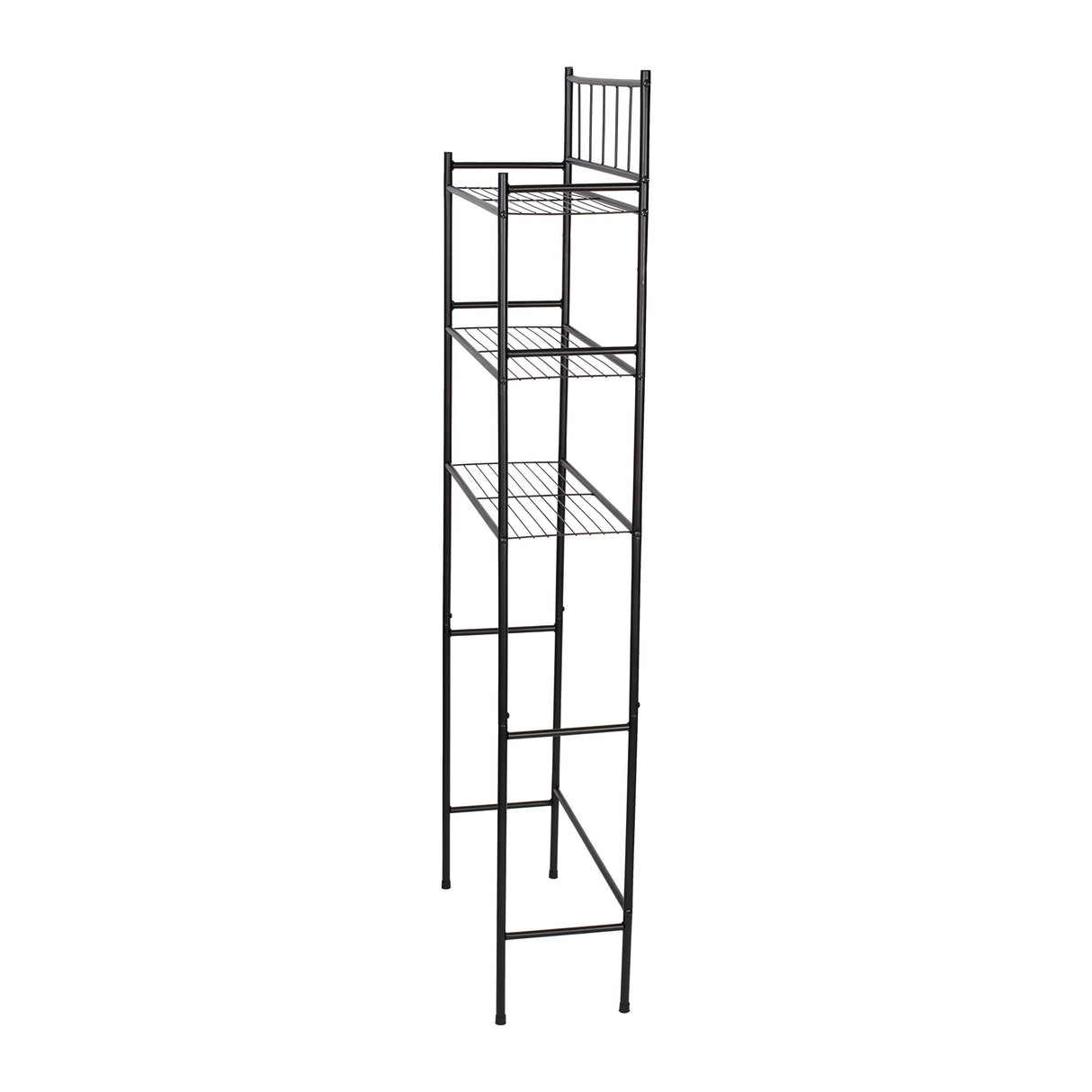 Honey-Can-Do 3 tier Over-The-Toilet Space Saver Shelving Unit, Black BTH-09022 Black Honey-Can-Do