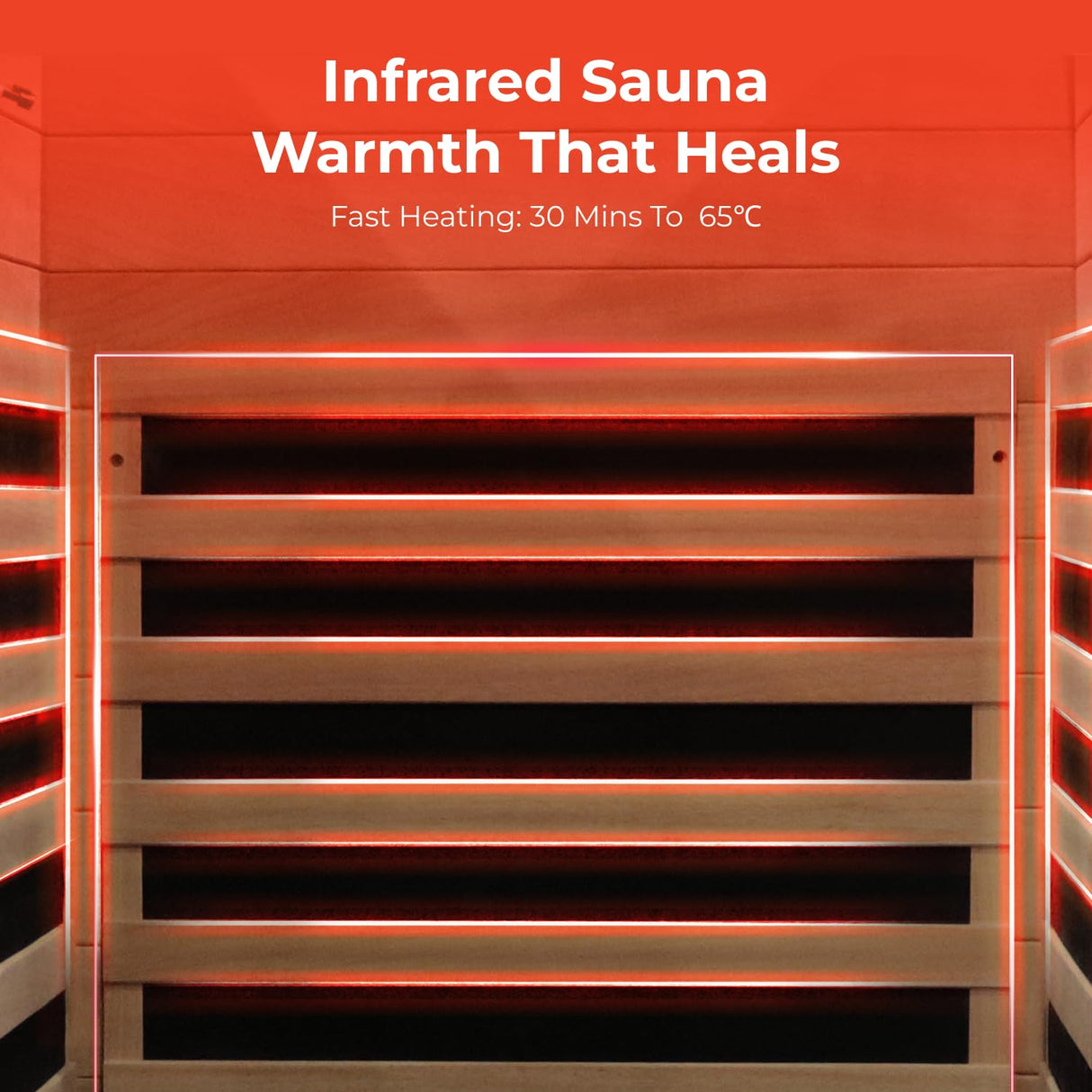 LINKHOO Sauna Home Sauna with Bluetooth & Reading Lighting,1 Person Infrared Sauna Spa Room with Foot Temperature Control,980W LINKHOO