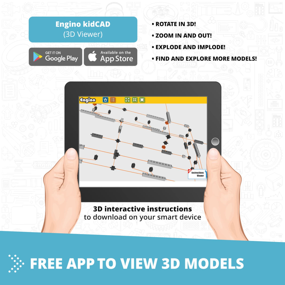 Engino- STEM Toys, Structures, Buildings & Bridges, Building Toys for Kids 9+, STEM Projects, Creative Engineering Kit, Gifts for Boys & Girls (9 Model Options) Engino