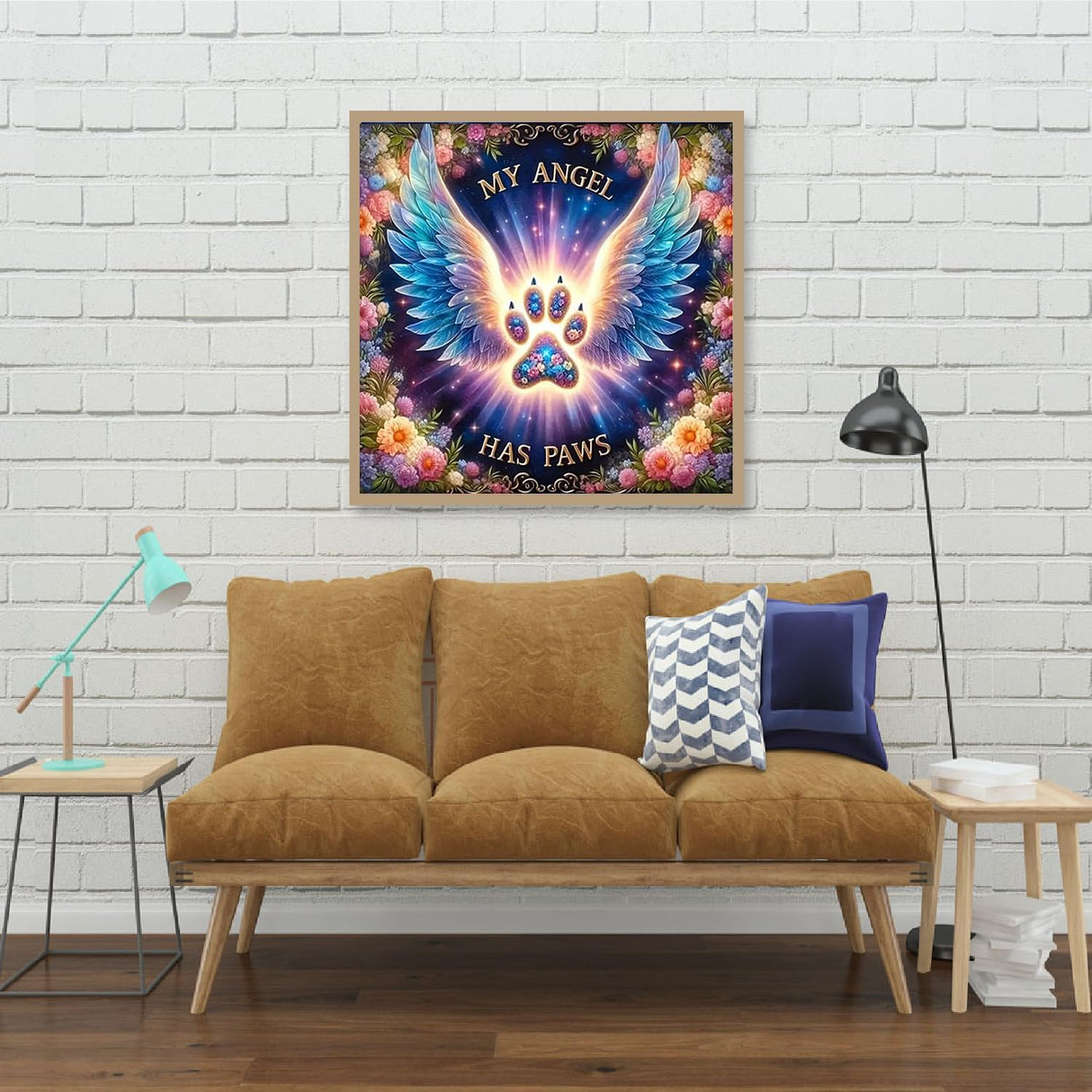 KTHOFCY 5D DIY Diamond Painting Kits for Adults, Angel Wings Full Drill Embroidery Cross Stitch Crystal Rhinestone Paintings Pictures Arts Wall Decor Painting Dots Kits 11.8X11.8inch KTHOFCY