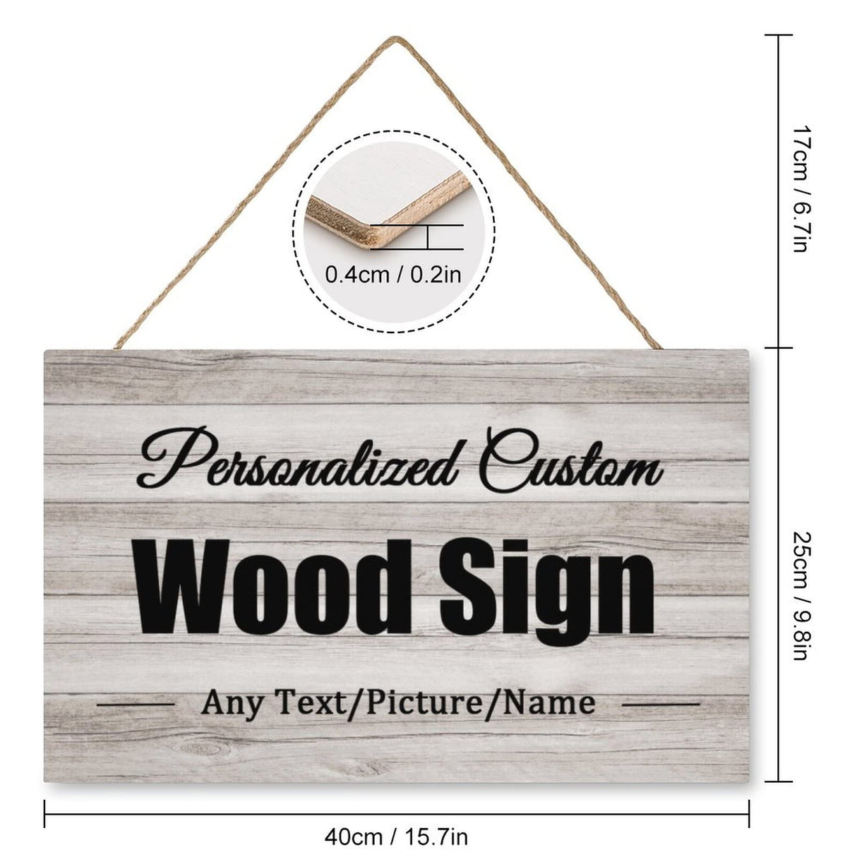 Custom Rustic Wood Sign Personalized Wooden Hang Wall Art Home Decor for Outdoor Family Name Wedding Anniversary Welcome Sign Housewarming Gifts 9.8"X15.7"(25x40cm) AXKEUDO