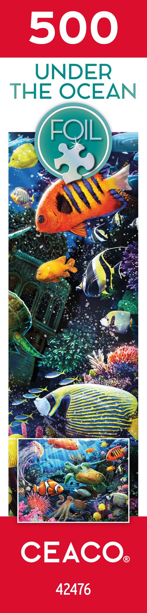 Ceaco - Foil Puzzle - Under The Ocean - 500 Piece Jigsaw Puzzle Ceaco