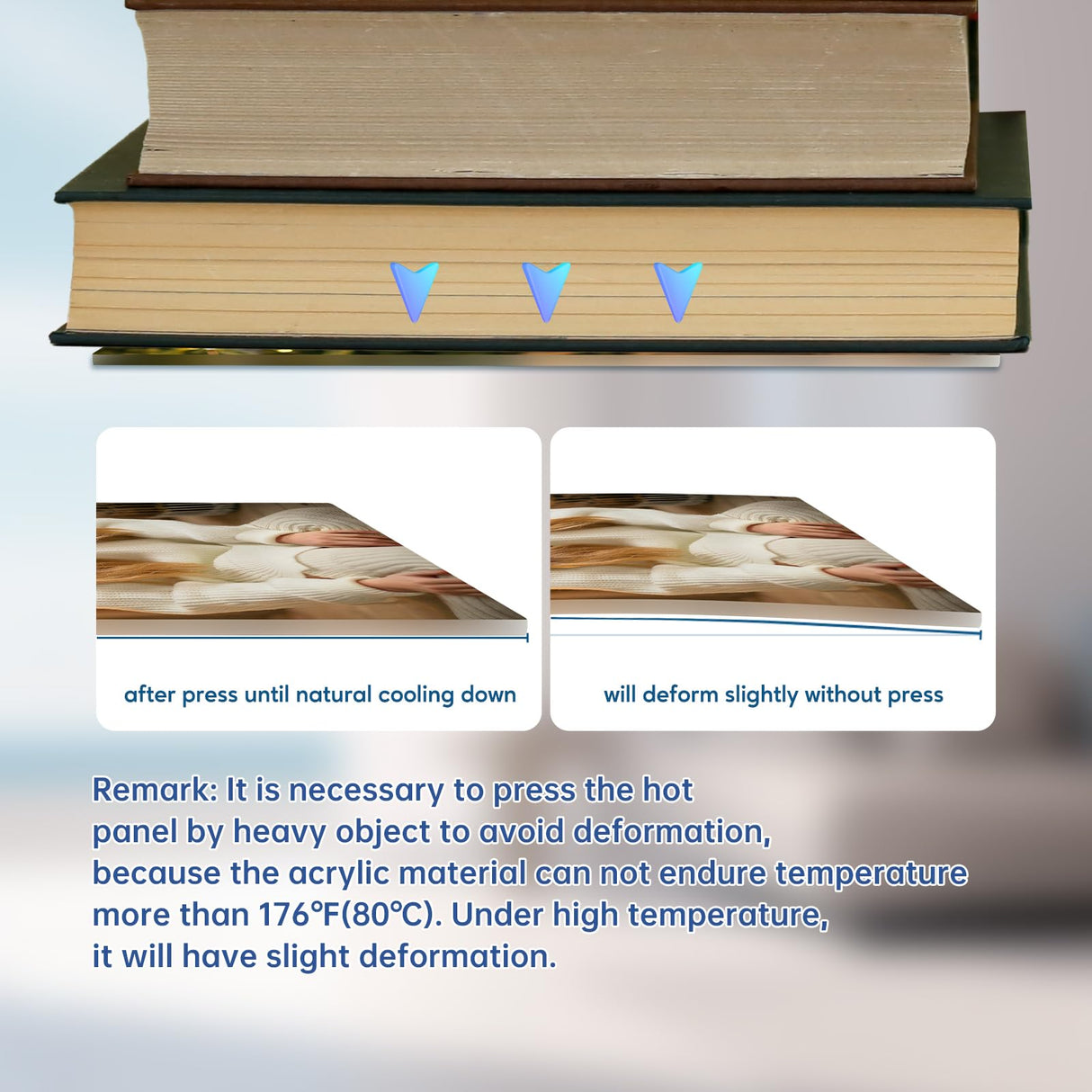 WANZELONYO Sublimation Photo Blanks 8x10 Inch 4 PCS Acrylic Sublimation Plate Plaque Picture Frame for Decoration Bulk WANZELONYO