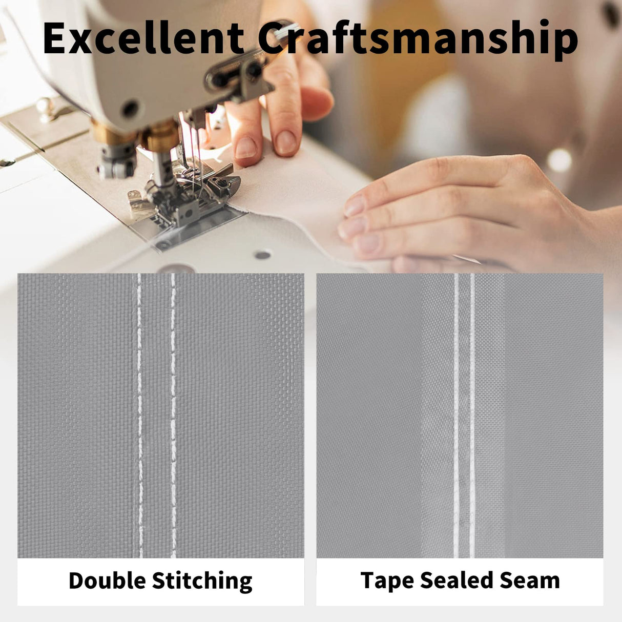 Easy-Going Patio Furniture Cover 96"x96" Square Outdoor Table and Chair Set Covers Waterproof UV Resistant Outdoor Sectional Sofa Set Covers, Gray/Dark Gray Easy-Going