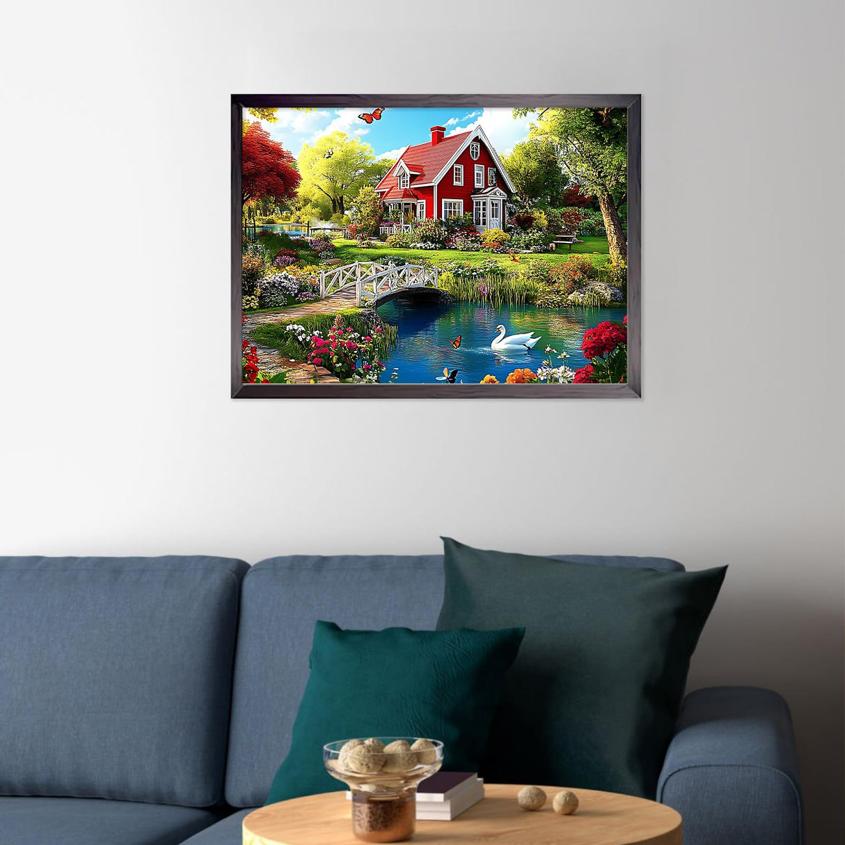 CEOVR Scenery Diamond Painting Kits for Adults, Garden Landscape Diamond Art Dots 5D Full Drill DIY Gem Art, Adult Crafts Kits Arts and Crafts, Wall Decor for Home Office 12x16in CEOVR