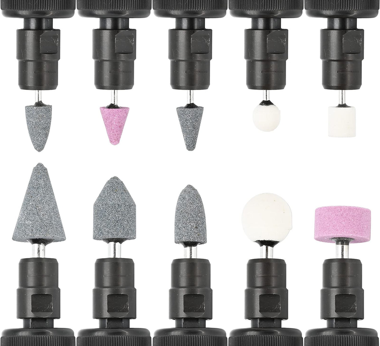 Air Die Grinder Kit With 1/4 and 1/8 inch Collets, Pneumatic Grinder Include 10 Pcs Die Grinder Attachments, Air Grinder Tool 25000 RPM By Bowd BOWD