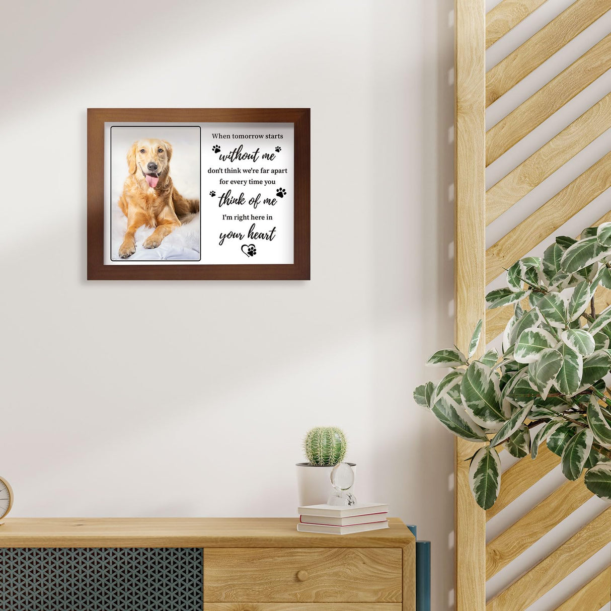 Dog Memorial Gifts for Loss of Dog Picture Frame 4x6,Pet Memorial Shadow Box for Dogs,Pet Memorial Gifts for Dogs,Loss of Dog Sympathy Gift,Dog Bereavement Gifts Vetbuosa