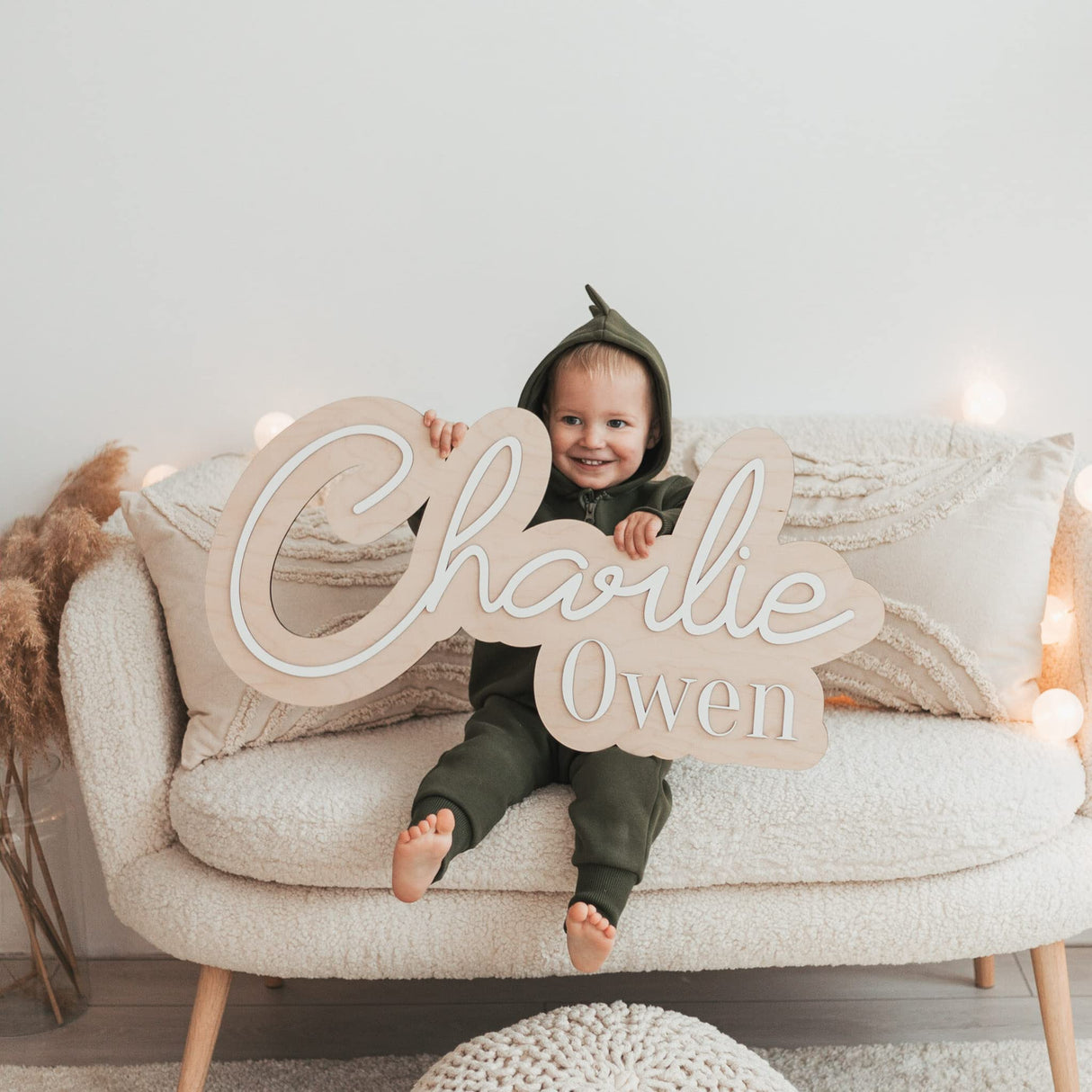 Baby Name Sign, Custom Nursery Name Sign, Wooden Kids Room Decor, Wall Decor, Baby Shower Gift, Personalized Christmas Gifts BUSY PUZZLE