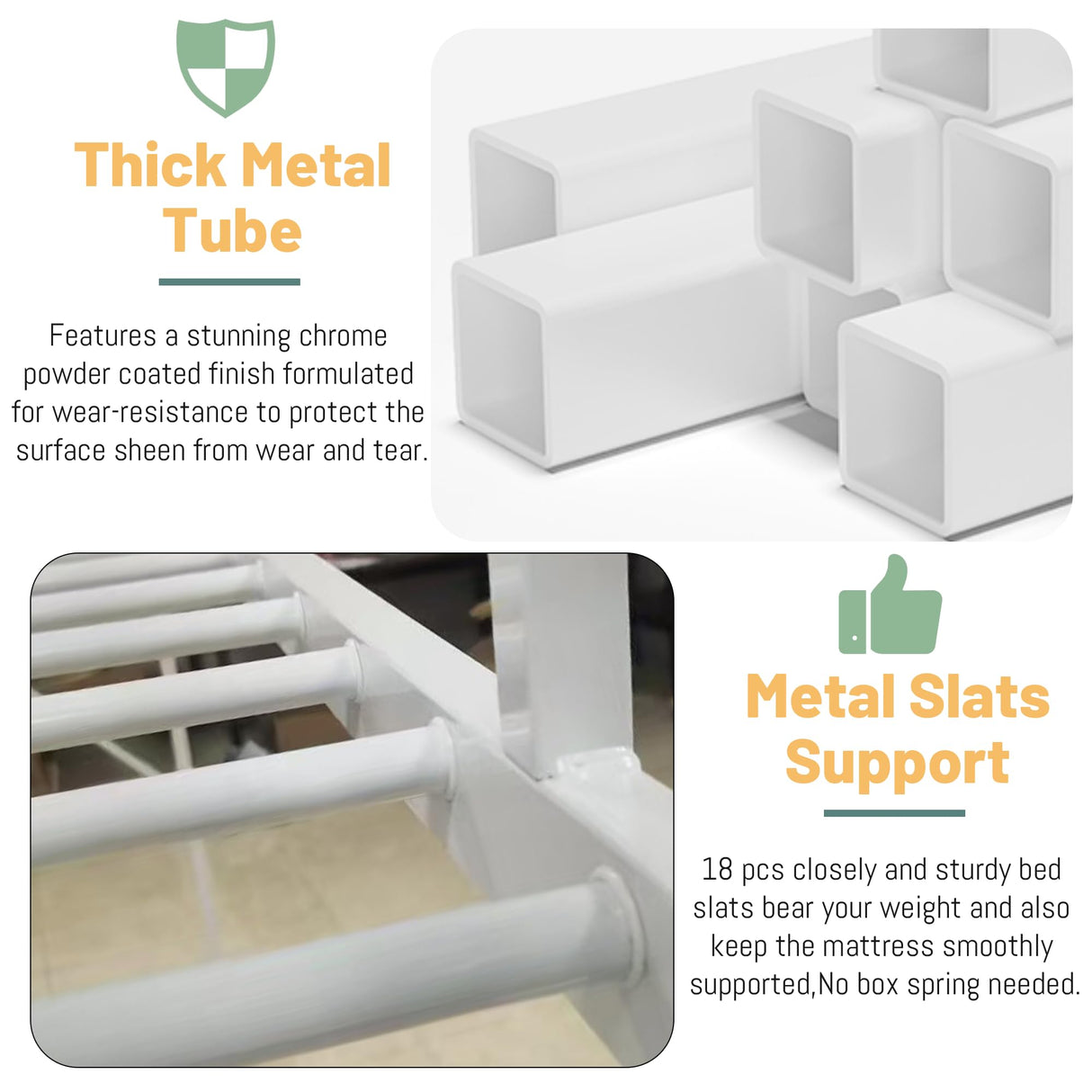 MoproBeti Full Loft Bed with Stairs, Metal Loft Beds Full Size with Storage Shelves, Adults Loft Bed with Wardrobe, Heavy Duty High Loft Bed for Teens, No Box Spring Needed, No Noise,White MoproBeti