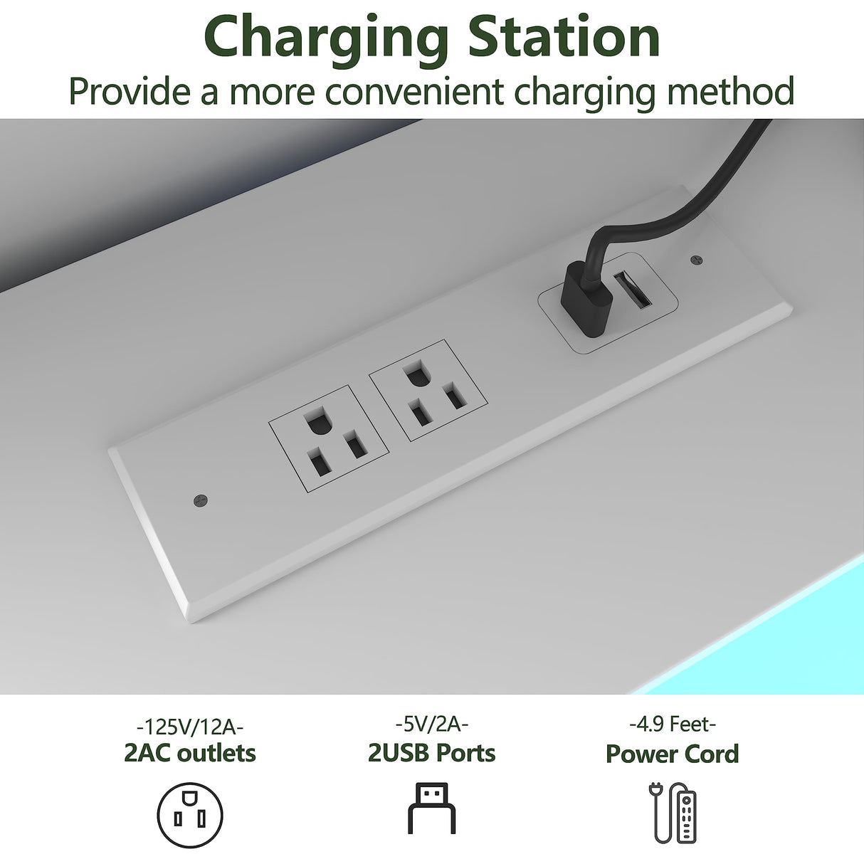 Gyfimoie 9 Drawers Dresser for Bedroom with Power Outlet, Chest of Drawers with LED Light, Modern Dressers with Open Storage Cubby, Triple Wide Dressers Organizer for Living Room (White) Gyfimoie