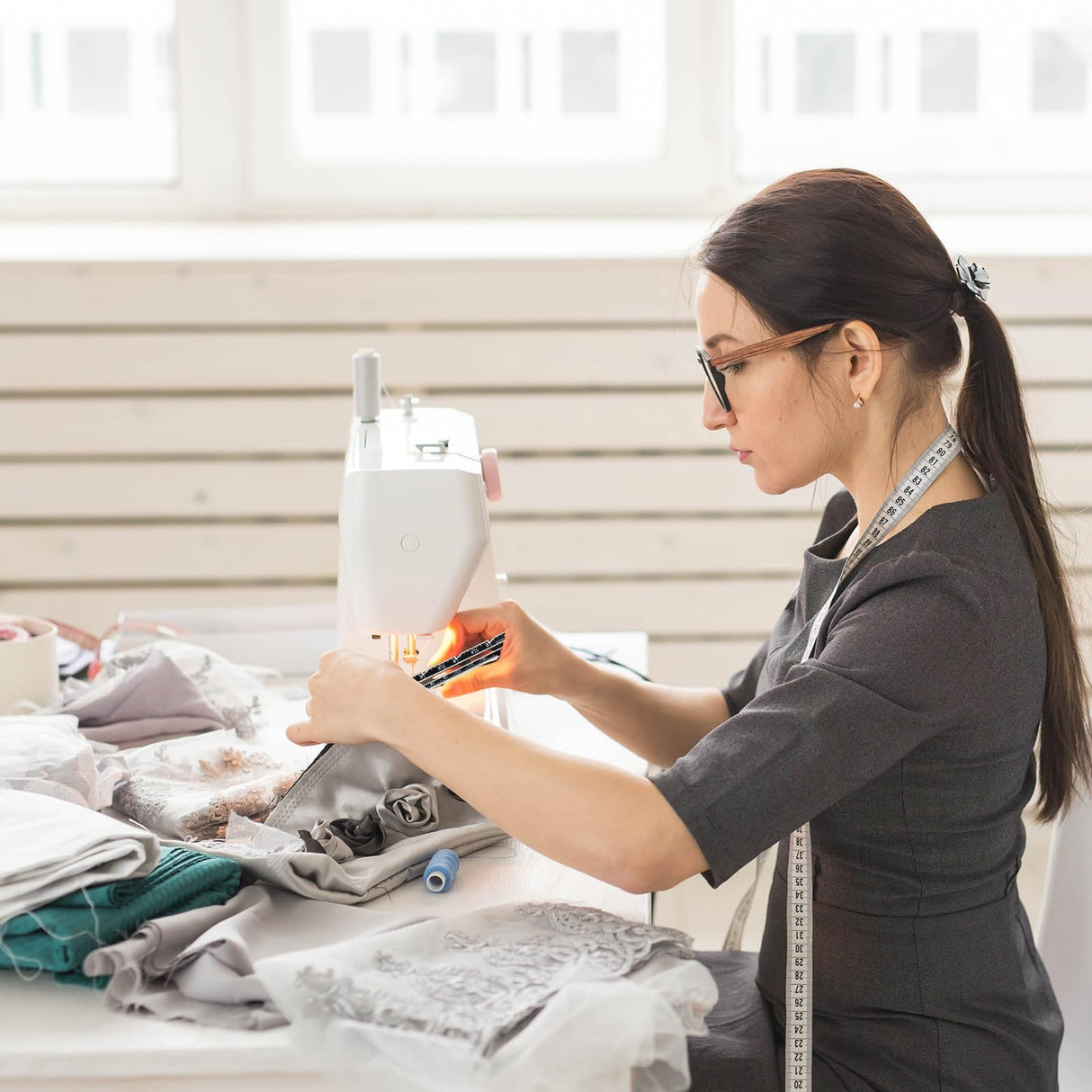 3Pcs Sliding Gauge Sewing Ruler, Metal Sewing Measuring Tool for Quilting Knitting Crafting Hemming Measuring Apausvcm