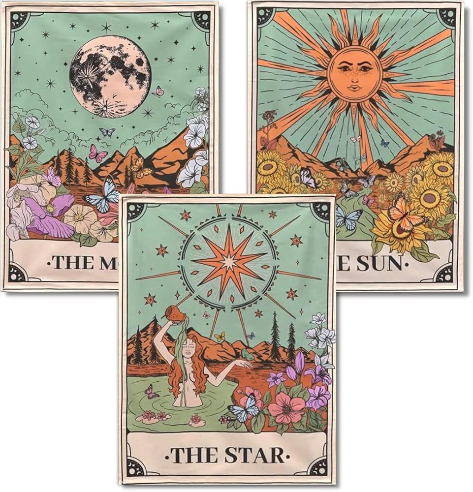 WUDWL Square Diamond Painting Kits Square Drill Diamond Painting,Square Diamond Art,3 Pack Sun Moon and Stars DIY Gem Art Kits for Adults and Crafts for Gifts and Home Wall Decor 12x16inch WUDWL