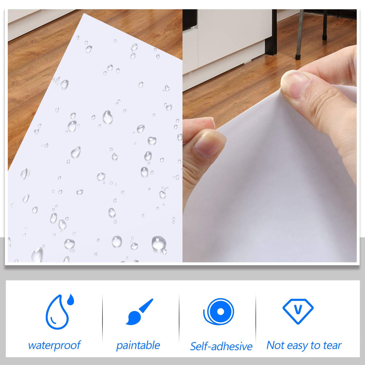 20 Pieces Vinyl Siding Repair Kit Vinyl Siding Patch Mobile Home Skirting House Siding Fence Parts Self Adhesive PVC Vinyl Tape Hole Covering for Walls Holes Blemishes Tools Mudder