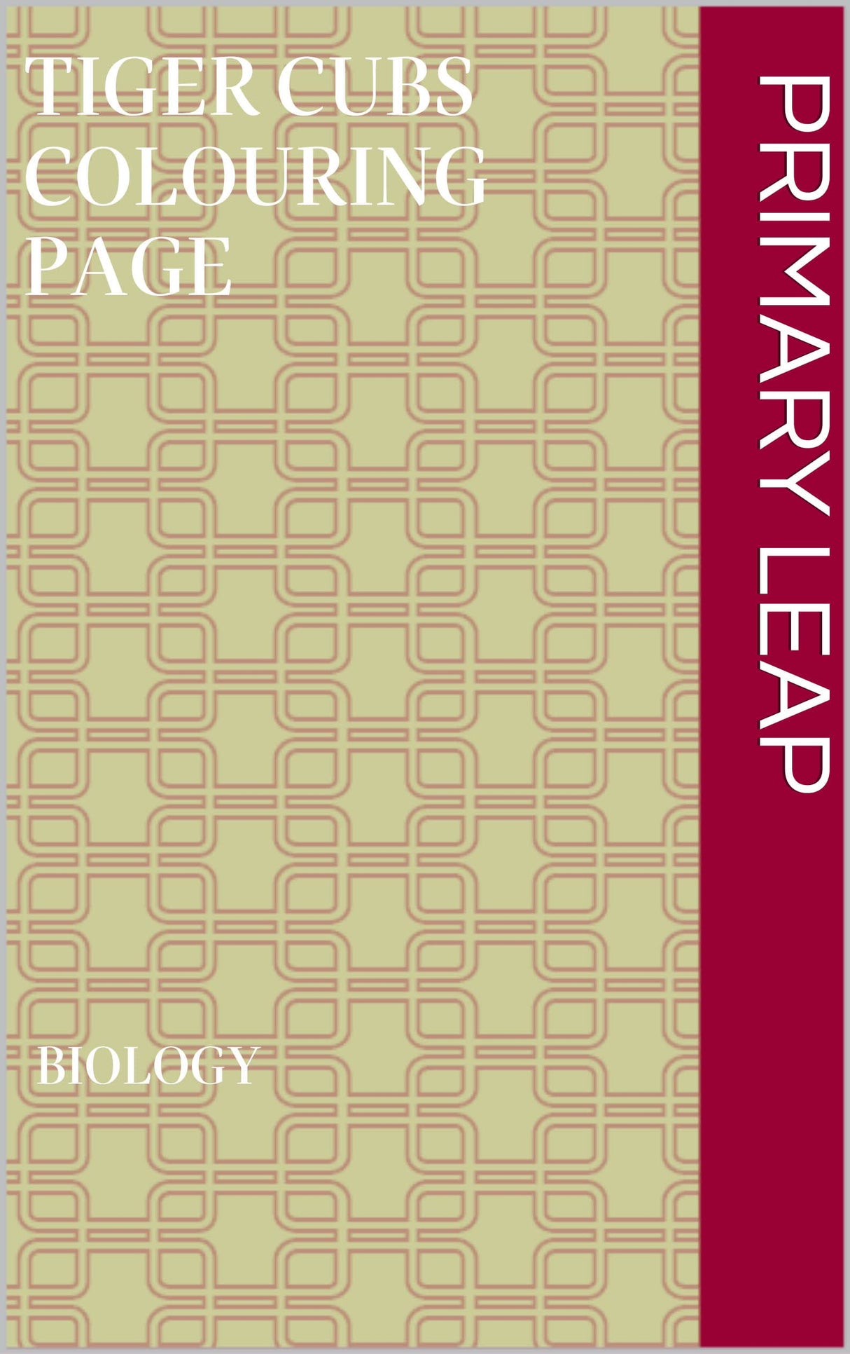 Tiger cubs colouring page WoodArtSupply