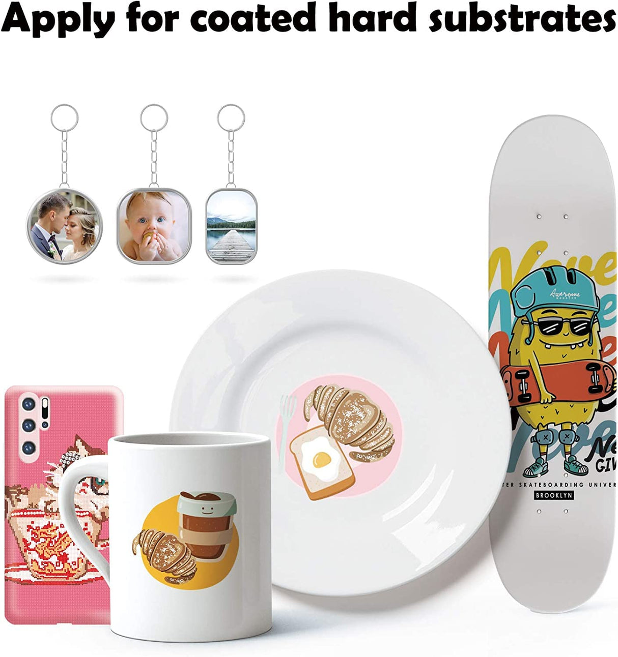 A-SUB Sublimation Paper 8.5x11 Inch-200 Sheets Heat Transfer Paper for Light Colored Fabric and Other Sublimation Blanks,Work with Inkjet Sublimation Printer and Sublimation Ink 125g A-SUB