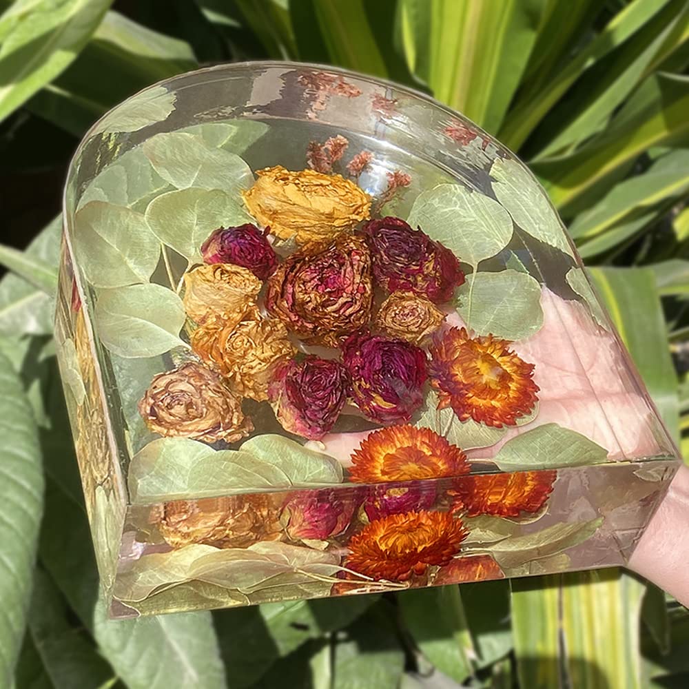 RESINWORLD 8'' Arch Mold, 3'' Deep Silicone Mold, Sturdy Large Molds for Bouquet Preservation, Shiny Resin Molds for Home Wedding Decor ResinWorld